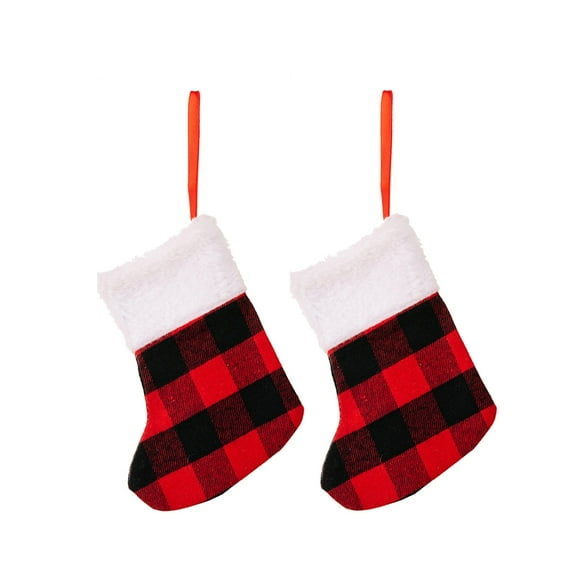 Clearance Under $5 christmas decor shop, Hwkond 2PC Christmas Gift Christmas Stocking Christmas Decorations Ornaments Candy Bag christmas decorations indoor