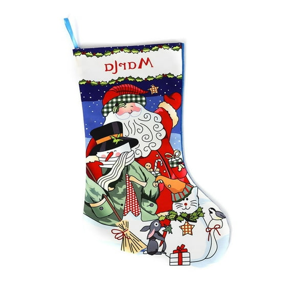 Clearance Under $5 christmas decor shop, Hwkond Christmas Gift Bags Christmas Stocking Christmas Decorations Ornaments Candy Bag christmas decorations indoor