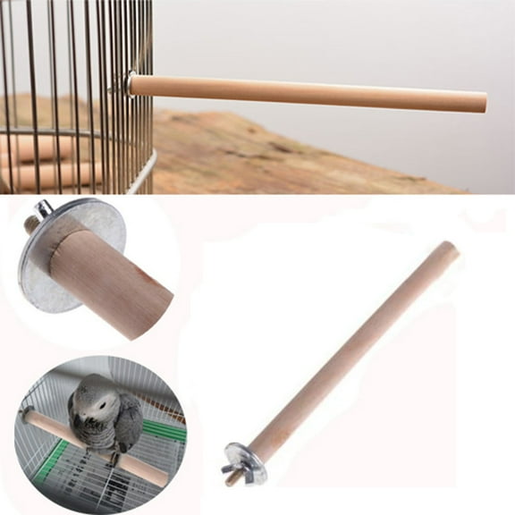 kladzum Bird Perches for Cage Bird Stand Toy Set Natural Wooden Parrot Stand Rack Toy Branch Perches for Bird Cage Bird Exercise Training Climbing Toys