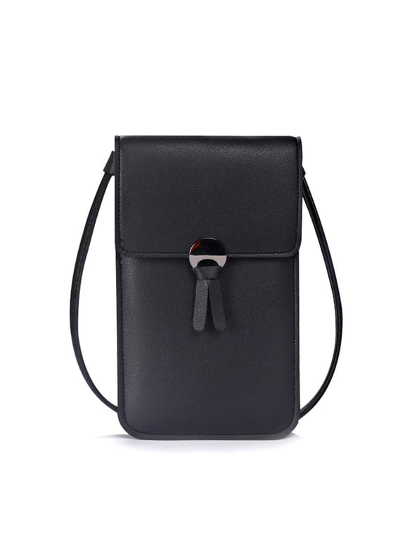 kladzum Small Crossbody Bags Cell Phone Purse for Women, Touchscreen Phone Bags, Mini Leather Purse Shoulder Handbag Wallet with Credit Card Slots