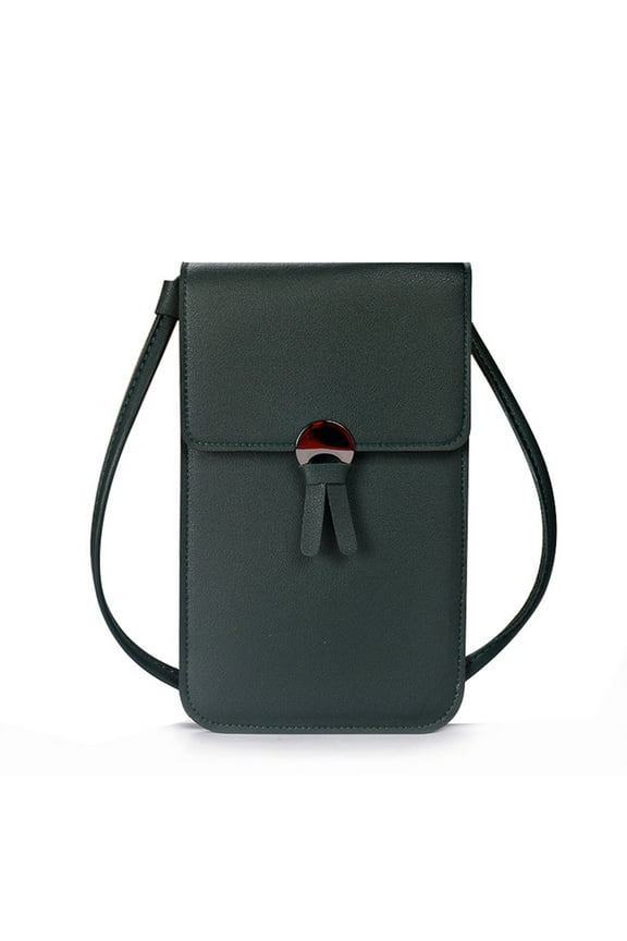 kladzum Small Crossbody Bags Cell Phone Purse for Women, Touchscreen Phone Bags, Mini Leather Purse Shoulder Handbag Wallet with Credit Card Slots