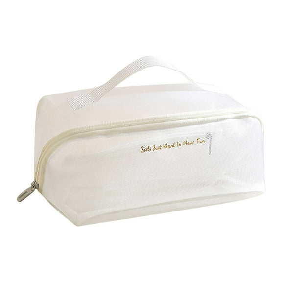 kladzum Travel Makeup Bag Large-capacity Mesh Cosmetic Bag Transparent and Toiletry Bag Cosmetics Storage Bag Travel Toiletry Bag Storage Organizer Pouches