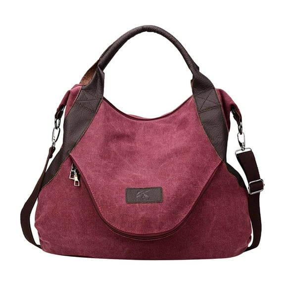 Clearance 50% ZKCCNUK Storage Large Pocket Casual Women's One-shoulder Messenger Handbag Canvas Leather Bag Closet Organizers and Storage