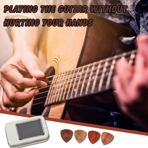Clearance 50% ZKCCNUK Storage The Iron Guitar Storage Box Contains The Wooden Guitar Pick Iron Box Closet Organizers and Storage
