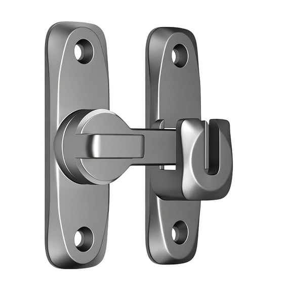 Clearance Under $6, 1 Set Right Angle Door Latch, 90/180 Degree Barn Door Lock, Heavy Duty Gate Latch for Sliding Doors Cabinets and Gates, 7.9x5.6cm(A)