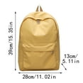 thumbnail image 1 of Clearance Under $6.29! 1PC Large Capacity Casual Backpack, 39x28x13cm Solid Color Daypack for School & Outdoor, Nylon, for Travel & Daily Use, (39x28x13cm, Blue), 1 of 5
