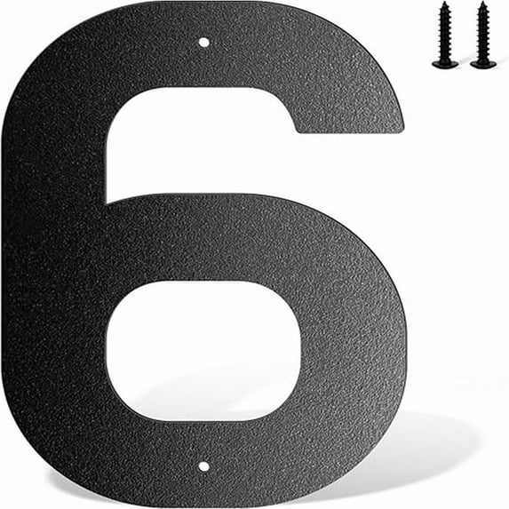 Clearance! 6 Inch Metal House Number Metal Letters House Address Number House Numbers for Outside Mailbox Numbers for Outside Black Modern Metal Numbers and Letters Pendant*1