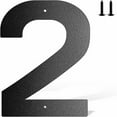 thumbnail image 1 of Clearance! 6 Inch Metal House Number Metal Letters House Address Number House Numbers For Outside Mailbox Numbers For Outside Black Modern Metal Numbers And Letters 5.9*5.5*0.8 in C, 1 of 6