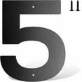 thumbnail image 1 of Clearance! 6 Inch Metal House Number Metal Letters House Address Number House Numbers For Outside Mailbox Numbers For Outside Black Modern Metal Numbers And Letters 7.9*3.9*0.8 in F, 1 of 6