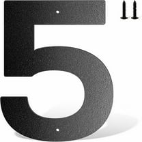 Clearance! 6 Inch Metal House Number Metal Letters House Address Number House Numbers For Outside Mailbox Numbers For Outside Black Modern Metal Numbers And Letters 7.9*3.9*0.8 in F