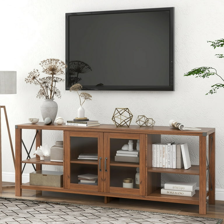 Clearance 65 Inches TV Stand Classic Entertainment Center with 2