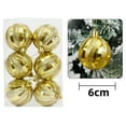 thumbnail image 1 of OAVQHLG3B 6Pcs Christmas Balls Ornaments for Xmas Christmas Tree Shatterproof Christmas Tree Decorations Hanging Ball for Holiday Wedding Party Decoration, 1 of 2