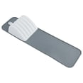 thumbnail image 1 of Clearance Under $7, 1 Pack In-Drawer Knife Organizer Tray, Compact 5-Slot Knife Block Holder, Non-Slip Storage Insert for Kitchen Drawers, 38x10cm (Grey), 1 of 7