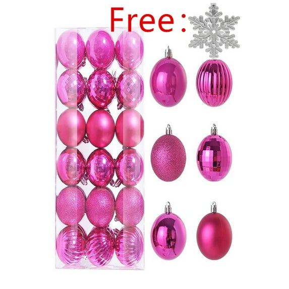 72PCS Christmas Ball Ornaments Shatterproof Ball Bauble Set for Christmas Tree Decorations Xmas Home Party Decor
