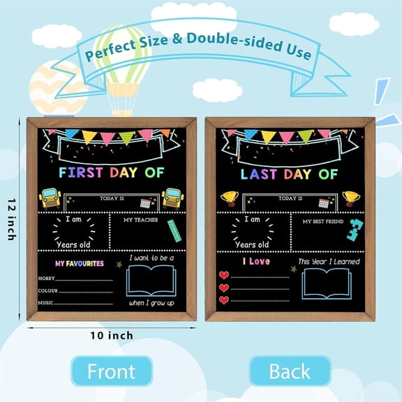 Clearance Under $8.39! 1PC Double-Sided Mini Chalkboard, DIY Message Board for Photo Decoration & Display, Wood, for Home & Studio, (25x30x5cm, Black)