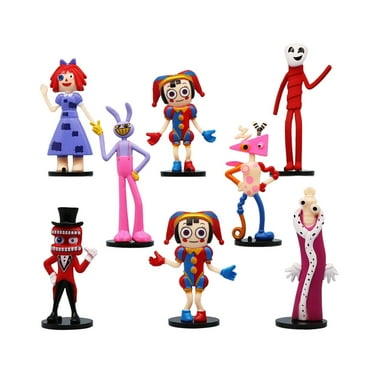 Clearance 8PCS Amazing Digital Circus,3.9inch Amazing Action Digitalfigures Toy Circus Action Figures Toy Cute Collection Gifts for Fans Birthday Christmas