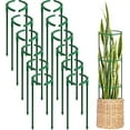 thumbnail image 1 of 8Packs Plant Support Stakes Half Round Plant Stakes for Indoor Plants, Stackable 3 Tier Garden Flower Support, Plant Cages for Tomato,Monstera, Peony, Hydrangea, Climbing Plants, 1 of 4