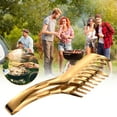 thumbnail image 1 of Clearance! 9.7 Inches Pasta Tongs, Kitchen Spaghetti Tongs with Teeth, Serving for Noodles Gold Stainless Steel, 1 of 5