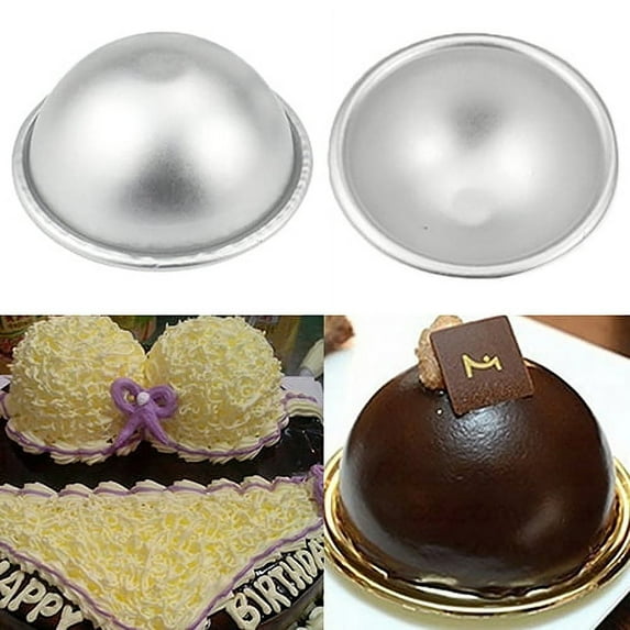 Clearance! 9# Large Half Circle Cake Die Hemisphere Hemisphere 3D Aluminum Sphere Cake Pan Sugarcraft Bakeware 1*Hemisphere Mold