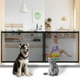 thumbnail image 1 of Clearance! 90*70CM Magic Gate for Dogs, Pet Gate Portable Folding Mesh Safety Gate, Black, 1 of 7