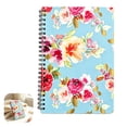 thumbnail image 1 of Clearance A5 Loose Coil Thickened Notebook, Hardcover Refillable Binder Journal with Retro Cover, Horizontal Lined Inner Page, 80 Thick Writing Pages for Office Work, Class Study and Daily Journaling, 1 of 9