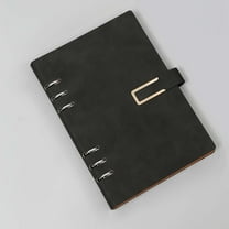 Clearance A6 Lined Leather Journal, 200 Pages Refillable Notebook with Buckle, 80gsm Thick Daily Diary for Men and Women