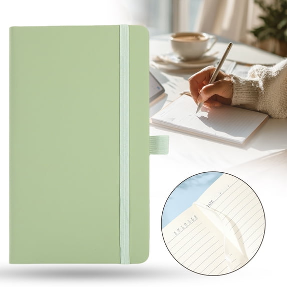 Clearance! A6 Long Notebook Light Green Planner Spiral Notebook