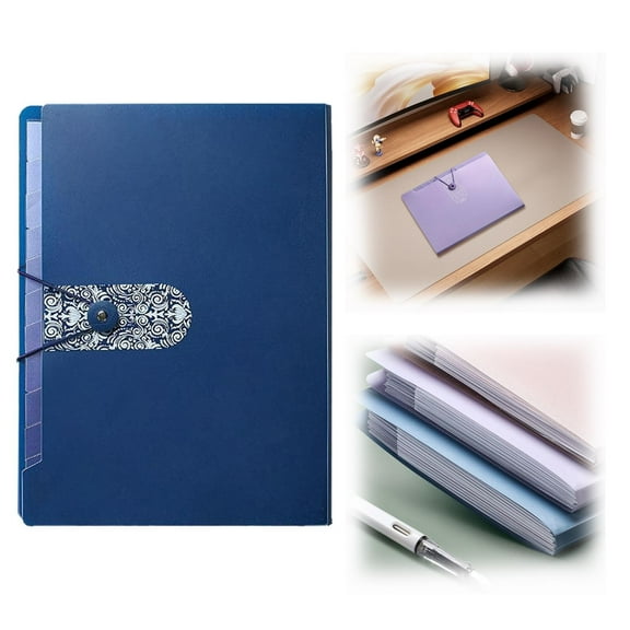 Clearance Accordion Folder Folders For Documents Multiple Pockets Accordion File Folder | Letter Size File Folder With 8 Pockets Portable Receipt Paper Bill Document Organizer For School
