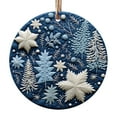 thumbnail image 1 of OAVQHLG3B Acrylic Christmas Ornaments Blue and White Forest Decorations Christmas Tree Hanging Ornaments Navy Blue Snowman Christmas Decor for Christmas Crafts Xmas Trees Door Farmhouse Decor, 1 of 7
