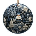thumbnail image 1 of OAVQHLG3B Christmas Ornaments Snowman Acrylic Navy Blue, 1 of 7