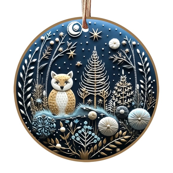 OAVQHLG3B Acrylic Christmas Ornaments Blue and White Forest Decorations Christmas Tree Hanging Ornaments Navy Blue Snowman Christmas Decor for Christmas Crafts Xmas Trees Door Farmhouse Decor