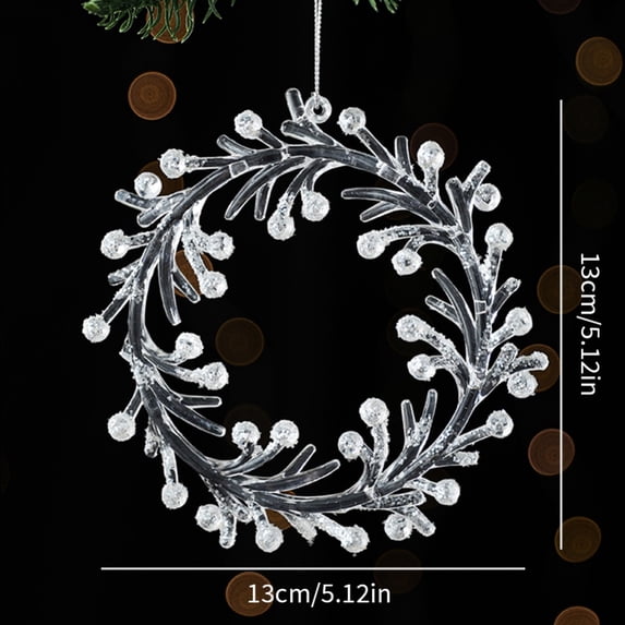 Clearance!Acrylic Crystal Elk Angel Snowflake Christmas Ornaments Tree Decorations Garland Chandelier Hanging Wedding Party Celebration Decor