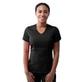 thumbnail image 1 of Adar Pro Scrubs For Women - Modern V-Neck Scrub Top - P7002 - Black - XS, 1 of 7