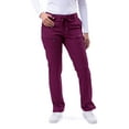 thumbnail image 1 of Adar Pro Scrubs For Women - Skinny Leg Yoga Scrub Pants - P4100P - Wine - XL, 1 of 7