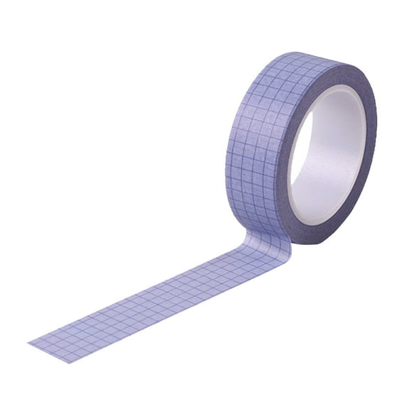 Clearance Adhesive Tape under $5 Grid Paper Tape Decorative Stickers Grid Material Tape For School Supplies Border Box Decoration
