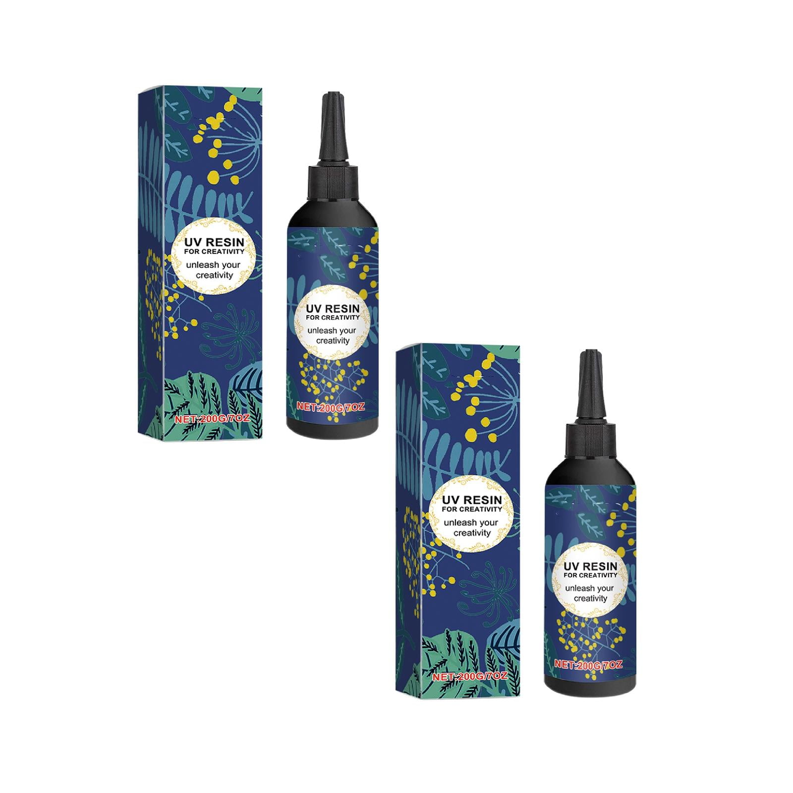 Clearance Adhesive mucilage under $20,Clear Resin Hard Curable Resin Liquid Quick Curing Epoxy Resin Glues For Casting Coating Jewelry Pendant（200ml） 2PC