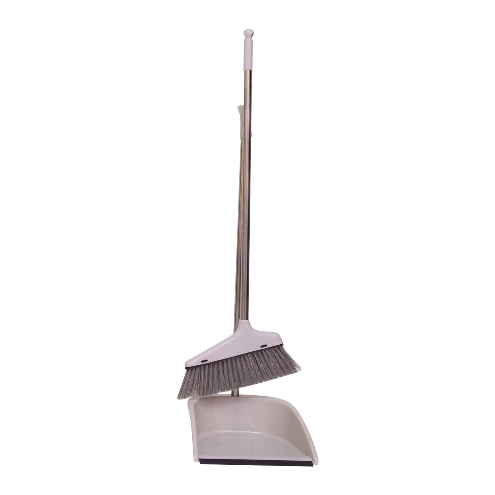 Clearance Adjustable Angled Broom & Dustpan Set HeavyDuty Stainless