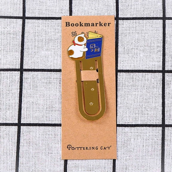 Clearance! Aedtie Bookmark Metal Cute Cartoon Cute Animal Bookmark Weird Bookmark Student Gift Type B,1Pc Bookmark