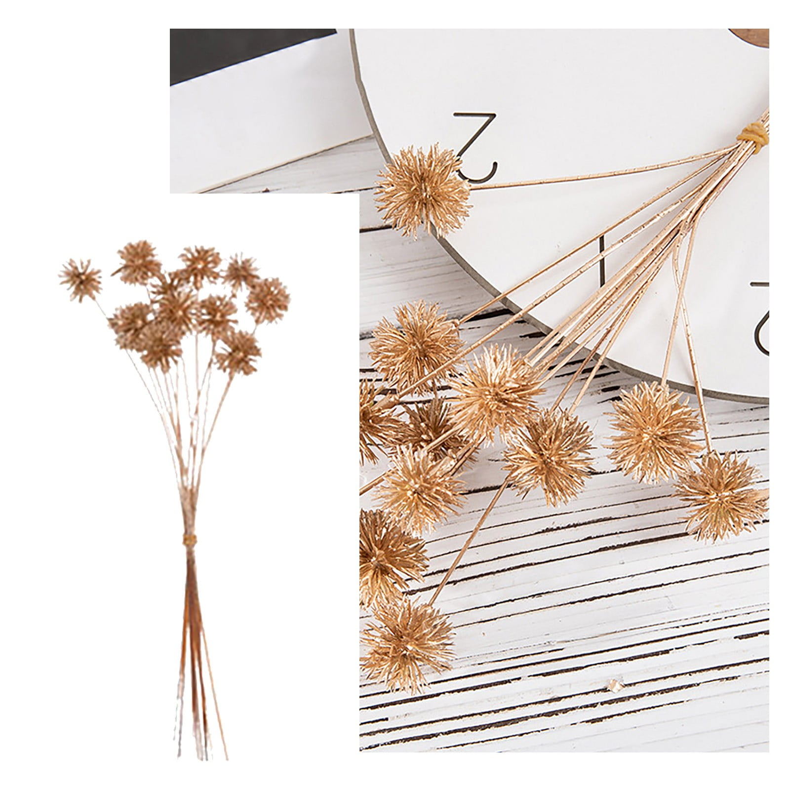 Clearance! AiYqZypa New Year's Eve Flower Spray Gold Accessories Over