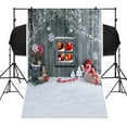 Clearance!Aijlhda Shooting Props Christmas Backdrops Snowman Vinyl