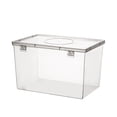 thumbnail image 1 of Tahtuvzn School Airtight Bread Storage Container Box Reusable Clear Plastic Loaf Cake Dispenser Fresh Organizer Bin, 8.38x5.78x5", 1 of 8