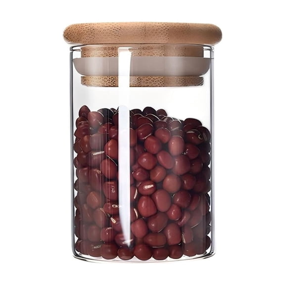 Clearance,Airtight Glass Storage Jars,Grade Containers with Lids,Great For Tea Coffee Storage, Dry Food Sealed Keeping, Kitchen Classification Arrangement and Household Pantry Organizer