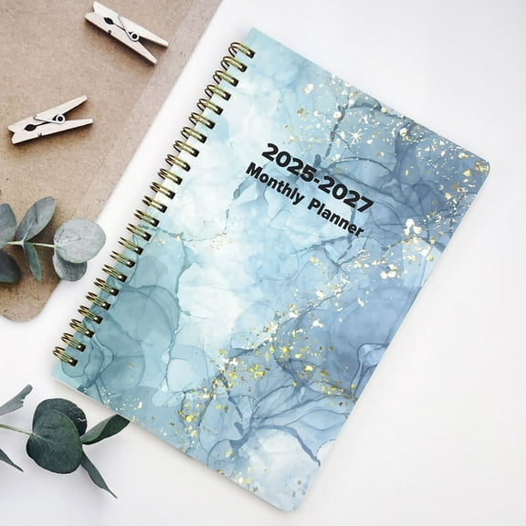 Clearance! Aminojy Daily Planners 2025 Hardcover Calendar Year Goal & Vision Planner (January 2025 - December 2025) - Monthly Planning Notebook for Working & Families