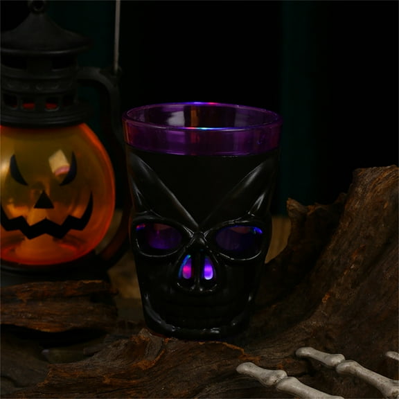 Clearance! Aminojy Kitchen Cups Halloween Glow Wine Glass Atmosphere Decoration Props Wine Glass Led Electronic Lights Party Decoration