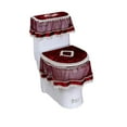 thumbnail image 1 of Clearance! Anckoeil European Lace Toilet Cover With Zipper 3 Piece Bathroom Decorative Toilet Tank Cover, 1 of 6