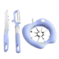 thumbnail image 1 of Anckoeil Kitchen Multifunctional Gadgets Fruit Splitting and Cutting Stainless Steel Fruit Skiving Machine Peeling Three-Piece Set, 1 of 5