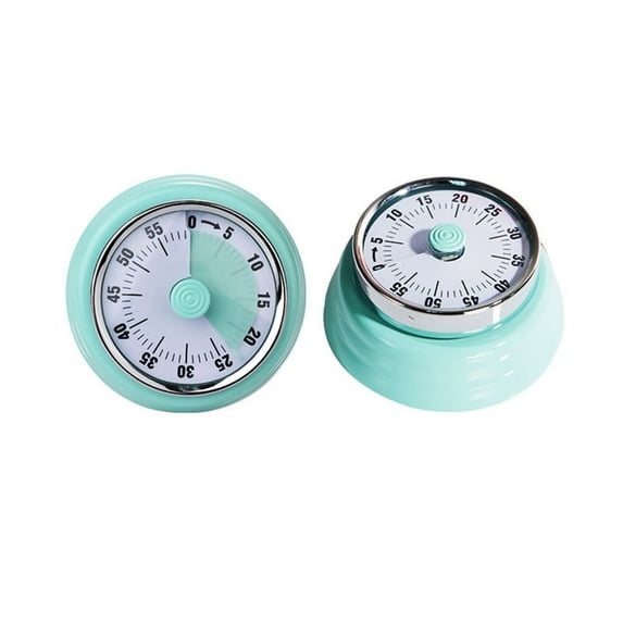 Anckoeil Style Mechanical Kitchen Soup Timer Reminder Timer Kitchen Mechanical Timer Baking Reminder Timer Student Manager Stainless Steel with Magnet