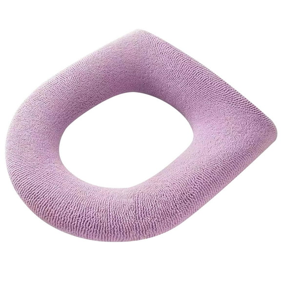 Anckoeil Toilet Seat Cushion Thickened Toilet Cover Knitted Toilet Seat Cushion Washable Household Toilet Cover