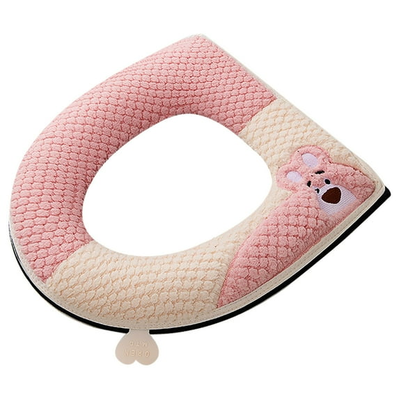 Clearance! Anckoeil Toilet Seat Cushion With Adhesive Buckle Little Bears Toilet Seat Cushion With Handle Toilet Seat Cushion Toilet Seat Ring