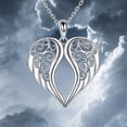 thumbnail image 1 of Clearance!Angel Wings Necklace for Women, Guardian Angel Wings Pendant Necklace Angel Wings Heart Necklace Silver Wings Necklace, Christmas Jewelry Gifts, 1 of 9